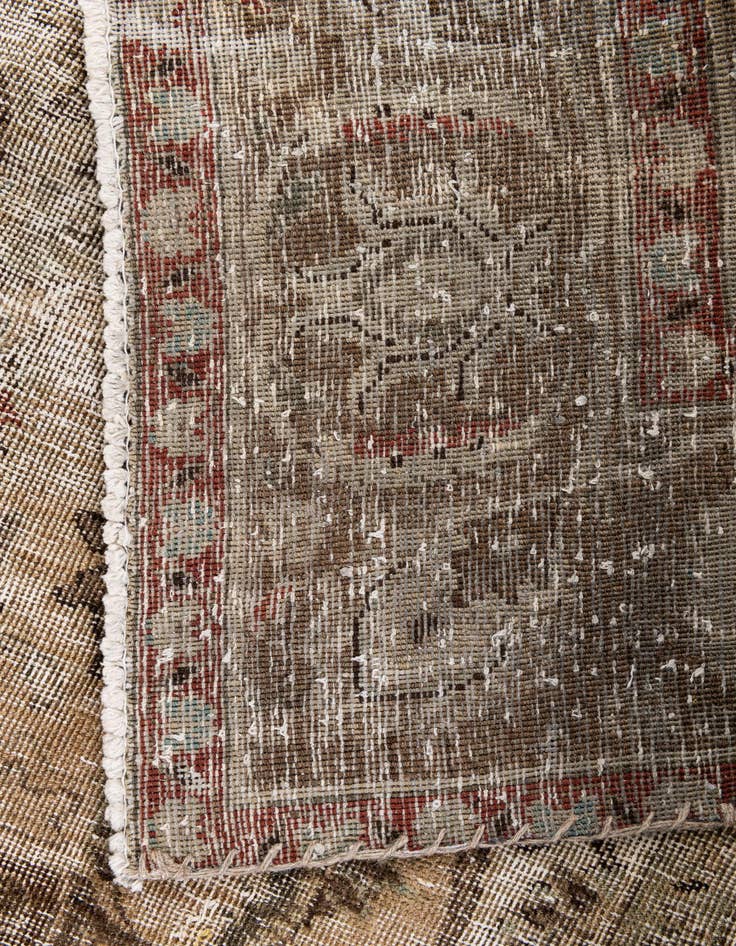 Detail image of  8' 10 x 11' 5  Hand Knotted Ultra Vintage Persian Wool Rug