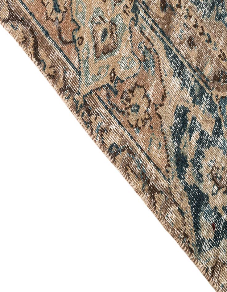 Detail image of  6' x 9' 5  Hand Knotted Ultra Vintage Persian Wool Rug