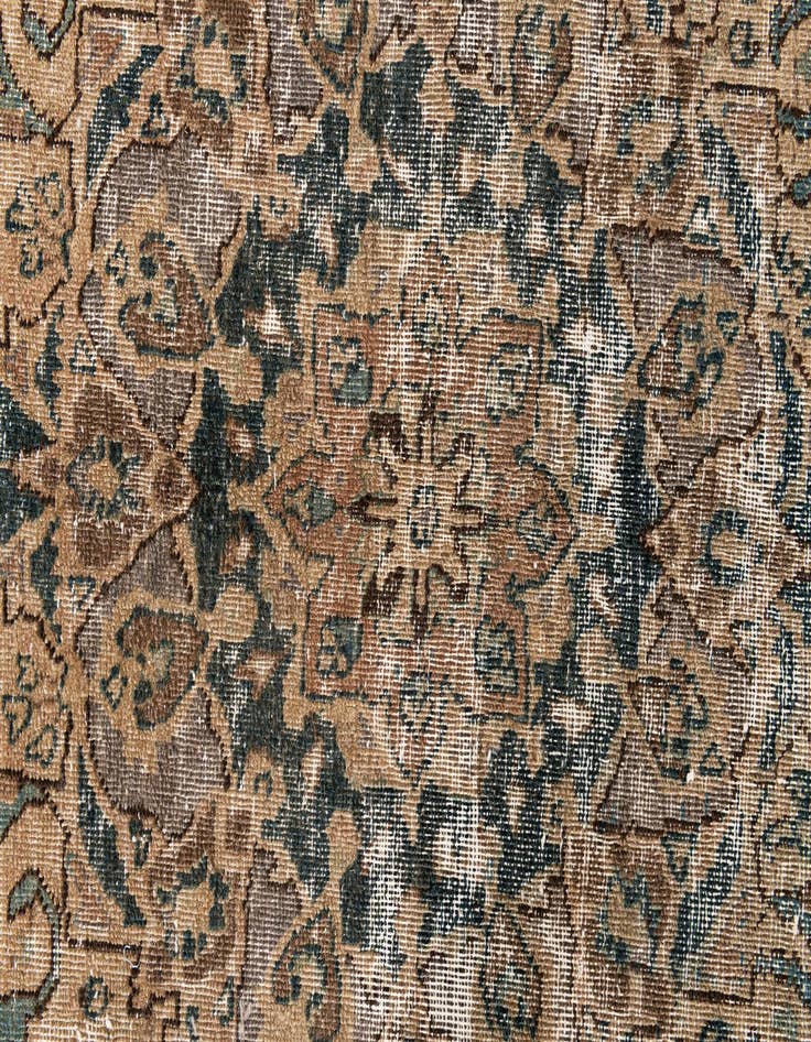 Detail image of  6' x 9' 5  Hand Knotted Ultra Vintage Persian Wool Rug