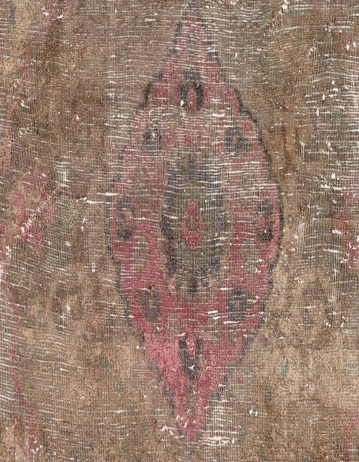 Detail image of  4' 4 x 6' 8  Hand Knotted Ultra Vintage Persian Wool Rug