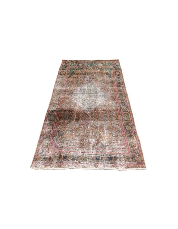 Detail image of  3' 9 x 6' 7  Hand Knotted Ultra Vintage Persian Wool Rug