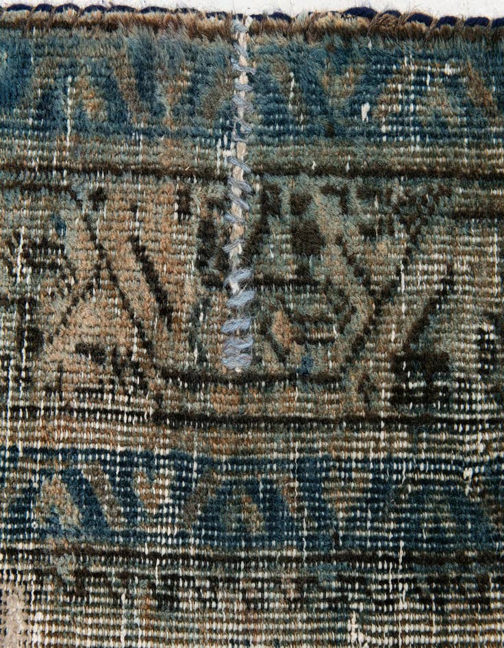 Detail image of  4' 1 x 6' 9  Hand Knotted Ultra Vintage Persian Wool Rug