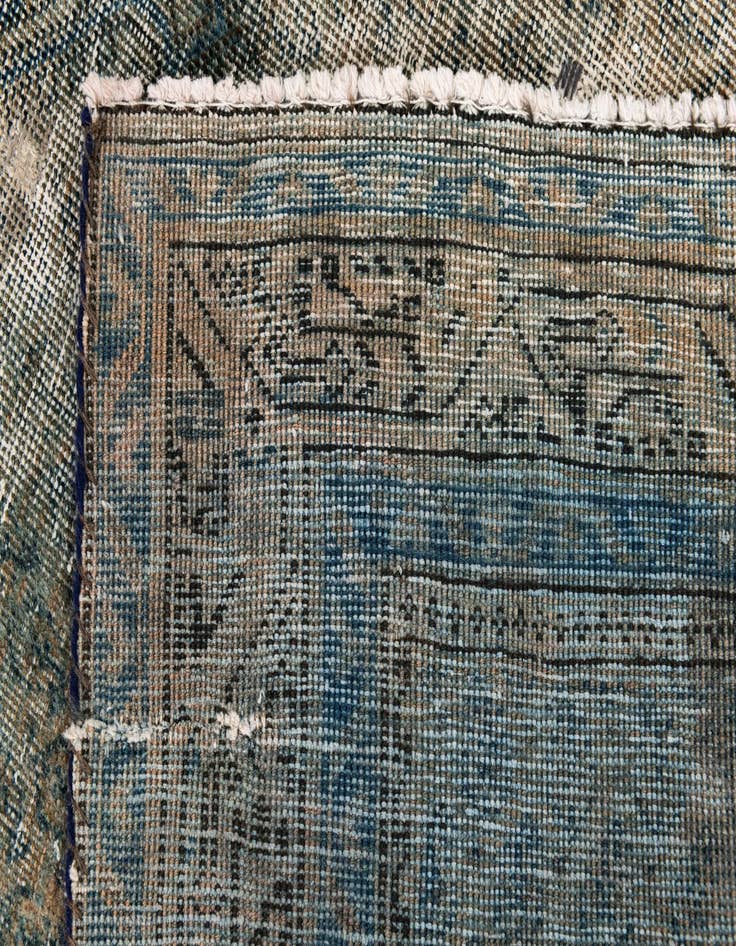 Detail image of  4' 1 x 6' 9  Hand Knotted Ultra Vintage Persian Wool Rug