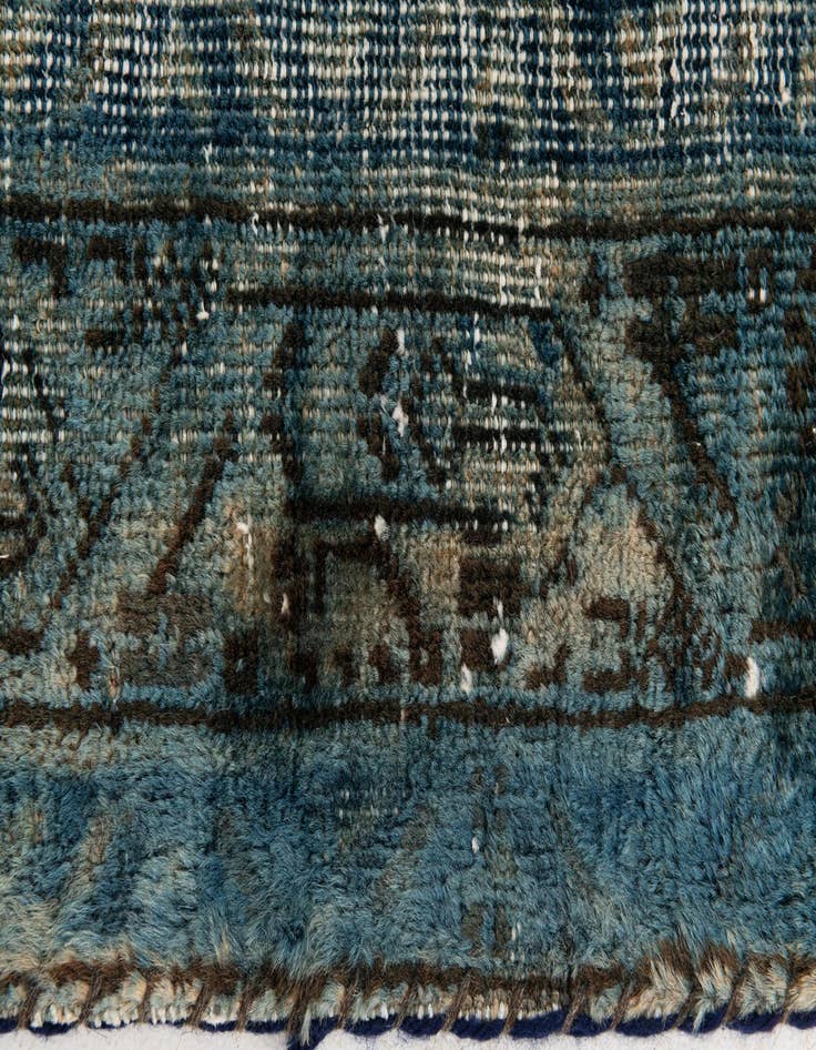 Detail image of  4' 1 x 6' 9  Hand Knotted Ultra Vintage Persian Wool Rug