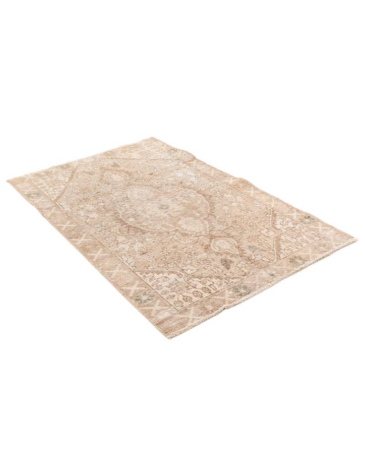 Detail image of  3' 4 x 5'  Hand Knotted Ultra Vintage Persian Wool Rug