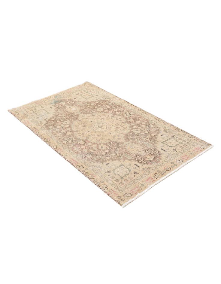 Detail image of  2' 9 x 4' 9  Hand Knotted Ultra Vintage Persian Wool Rug