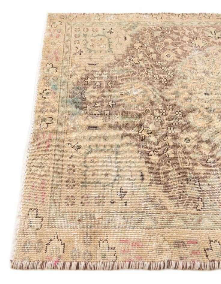 Detail image of  2' 9 x 4' 9  Hand Knotted Ultra Vintage Persian Wool Rug