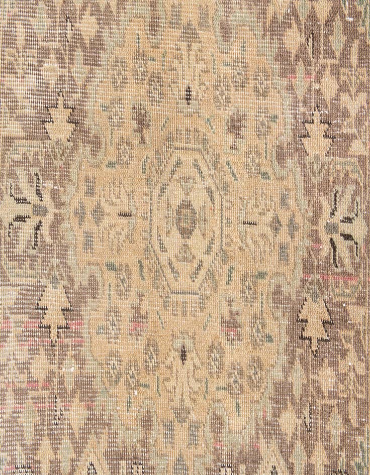Detail image of  2' 9 x 4' 9  Hand Knotted Ultra Vintage Persian Wool Rug