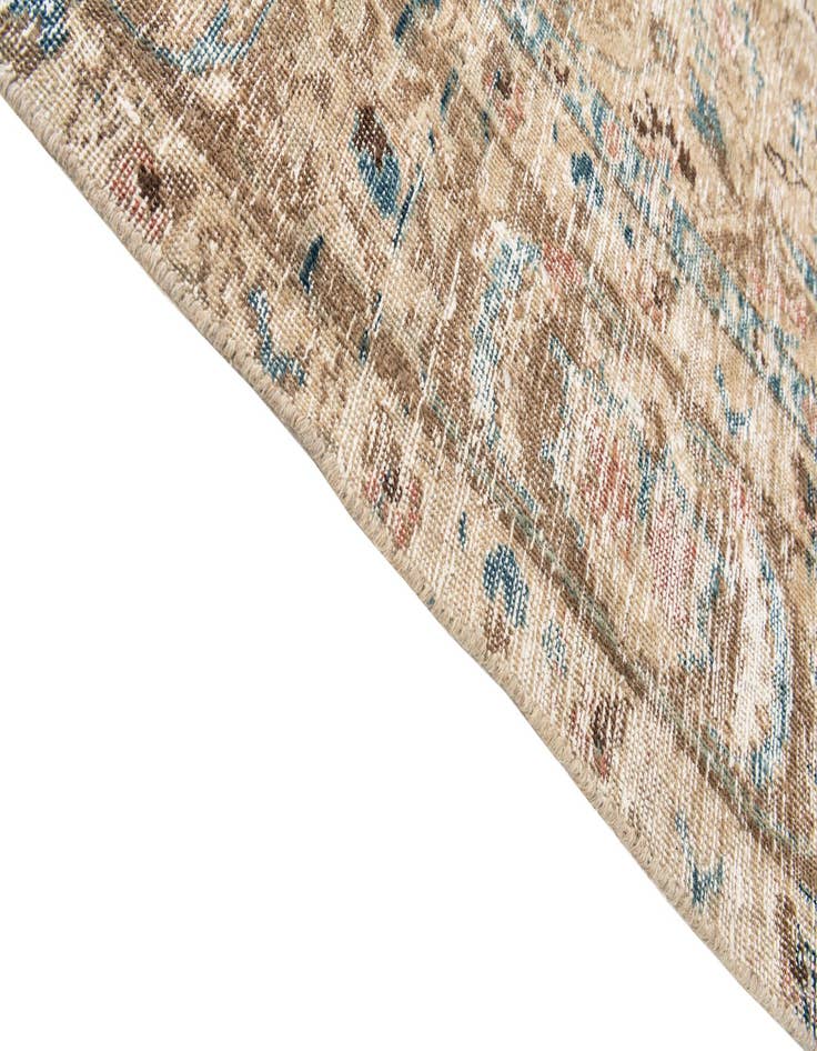 Detail image of  8' x 10' 5  Hand Knotted Ultra Vintage Persian Wool Rug