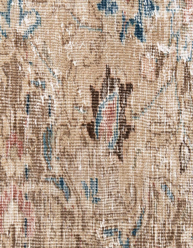 Detail image of  8' x 10' 5  Hand Knotted Ultra Vintage Persian Wool Rug