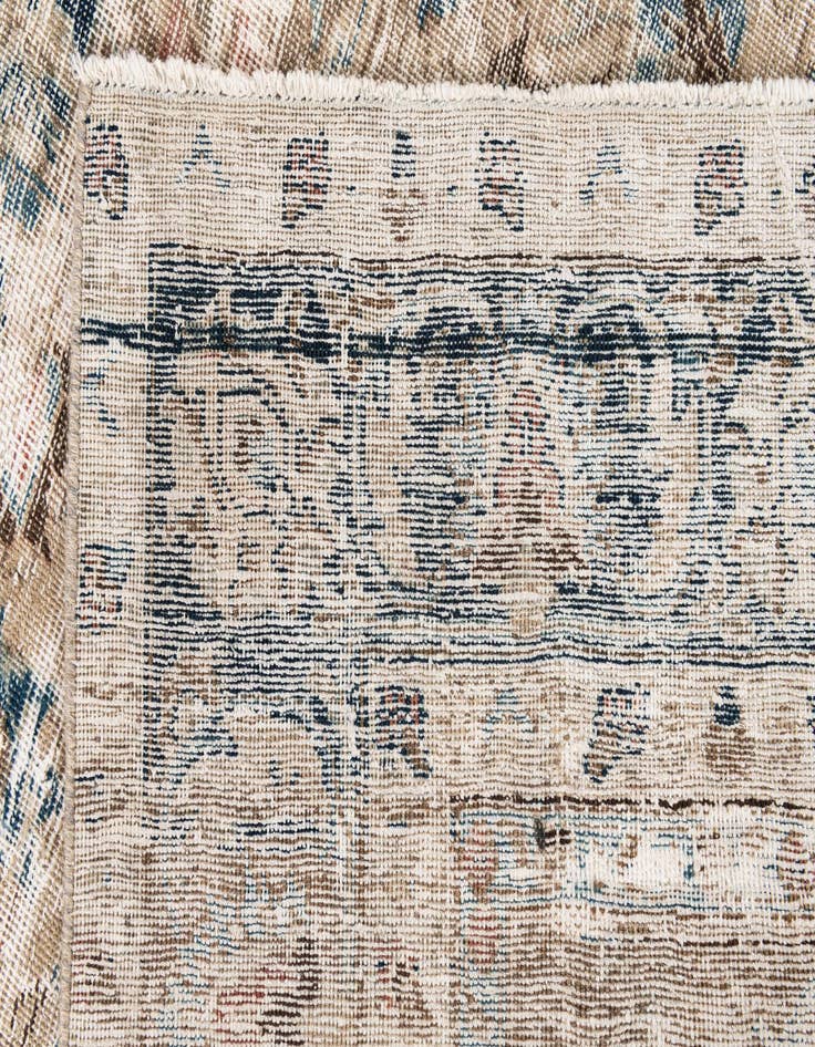 Detail image of  8' x 10' 5  Hand Knotted Ultra Vintage Persian Wool Rug