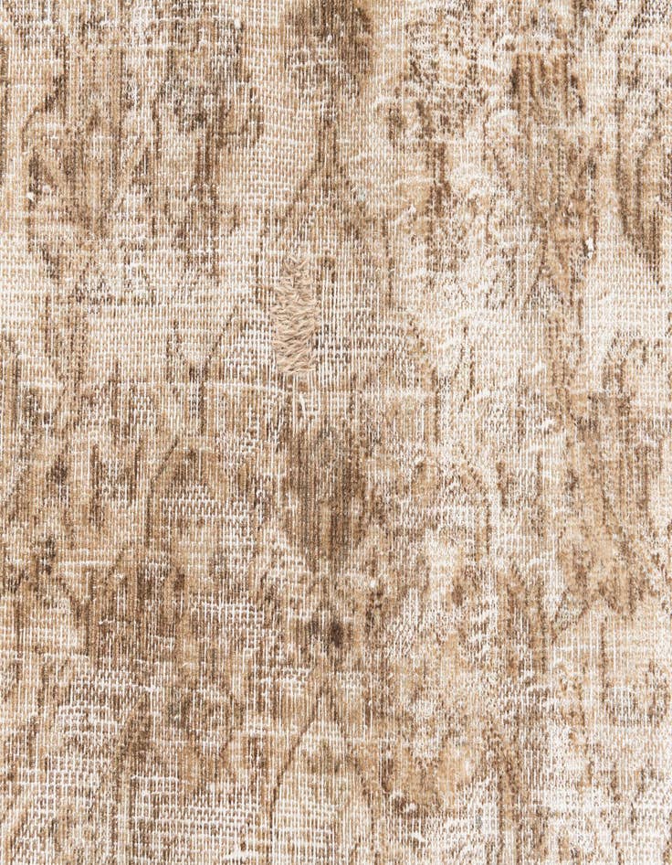 Detail image of  6' 3 x 9' 5  Hand Knotted Ultra Vintage Persian Wool Rug