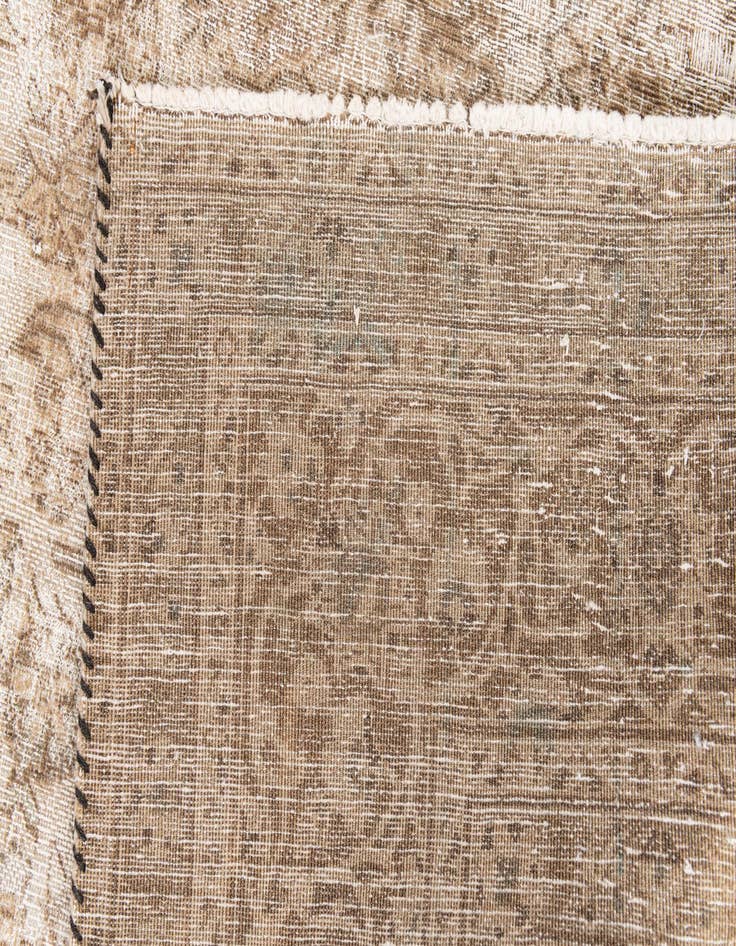 Detail image of  6' 3 x 9' 5  Hand Knotted Ultra Vintage Persian Wool Rug