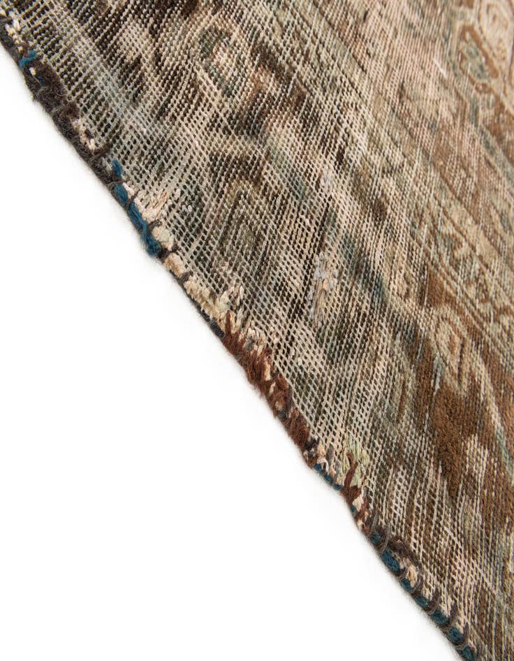 Detail image of  3' 9 x 6' 9  Hand Knotted Ultra Vintage Persian Wool Rug