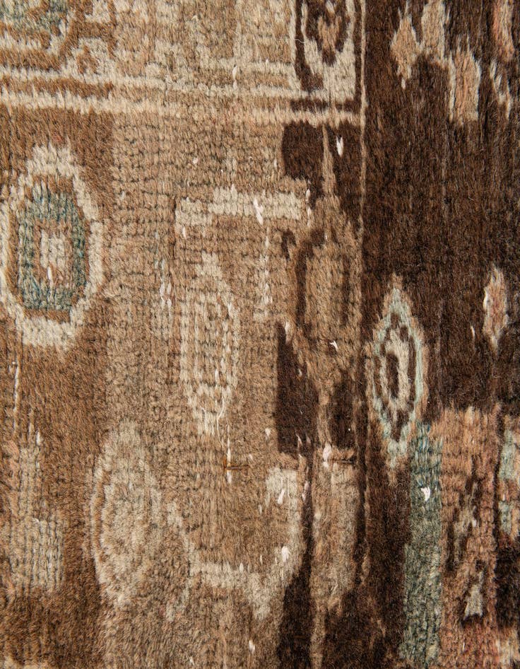 Detail image of  3' 9 x 6' 9  Hand Knotted Ultra Vintage Persian Wool Rug
