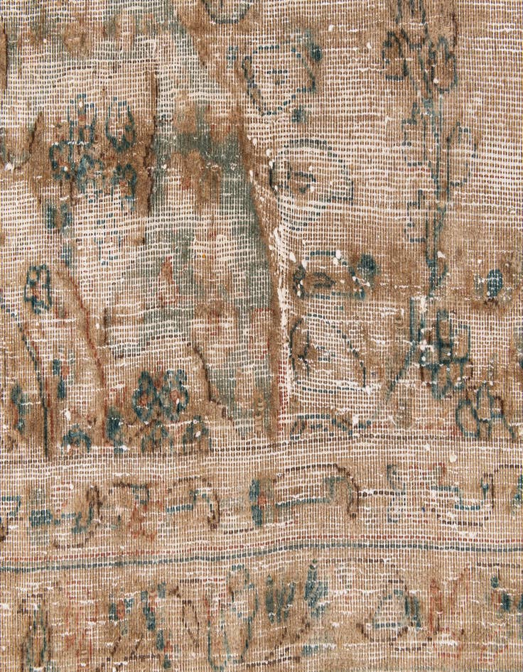 Detail image of  7' 9 x 11' 5  Hand Knotted Ultra Vintage Persian Wool Rug