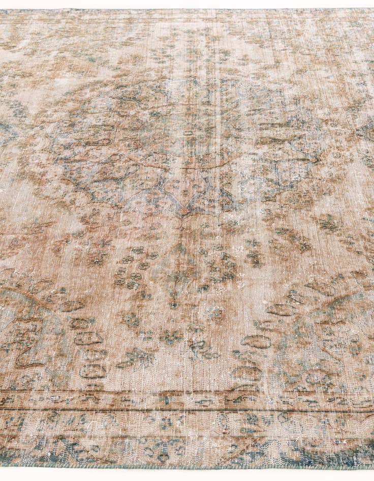Detail image of  7' 9 x 11' 5  Hand Knotted Ultra Vintage Persian Wool Rug