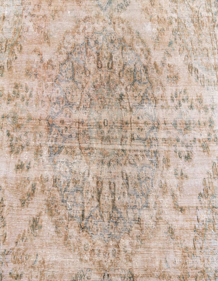 Detail image of  7' 9 x 11' 5  Hand Knotted Ultra Vintage Persian Wool Rug