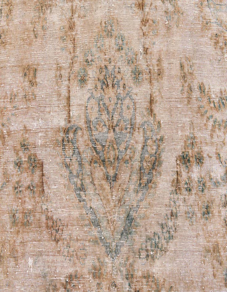 Detail image of  7' 9 x 11' 5  Hand Knotted Ultra Vintage Persian Wool Rug