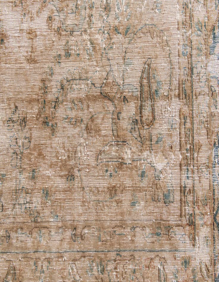 Detail image of  7' 9 x 11' 5  Hand Knotted Ultra Vintage Persian Wool Rug