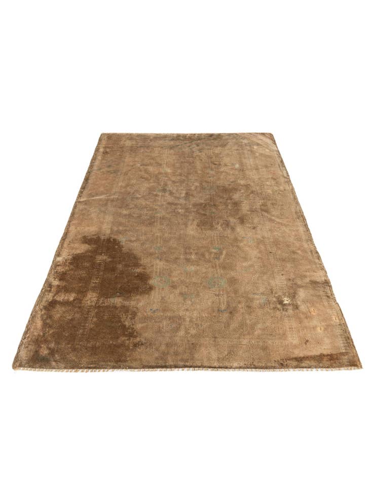 Detail image of  3' 5 x 4' 10  Hand Knotted Ultra Vintage Persian Wool Rug