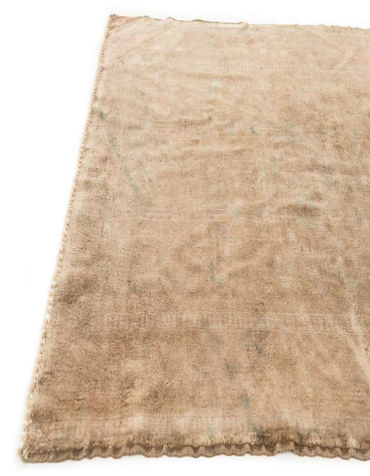 Detail image of  3' 5 x 4' 10  Hand Knotted Ultra Vintage Persian Wool Rug