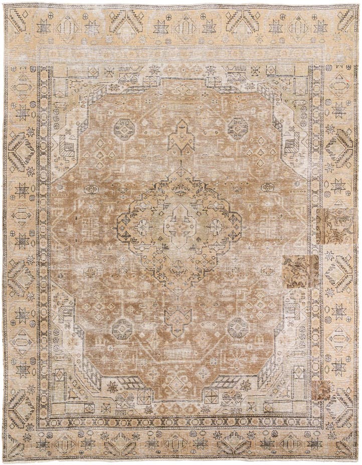  9' 2 x 12'  Hand Knotted Ultra Vintage Persian W...