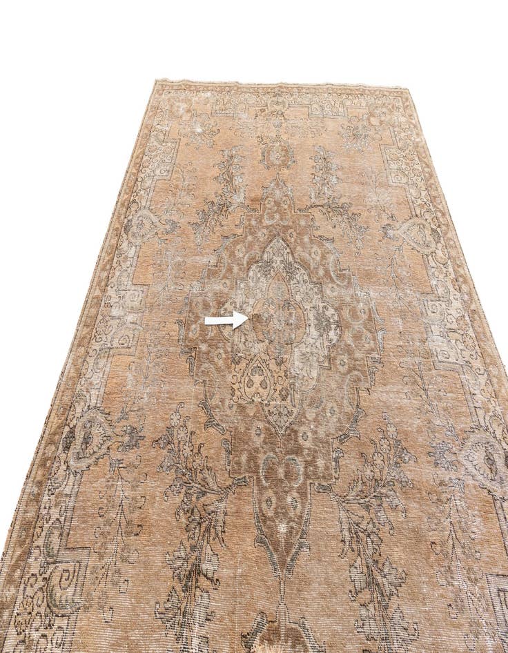 Detail image of  7' 9 x 11' 3  Hand Knotted Ultra Vintage Persian Wool Rug