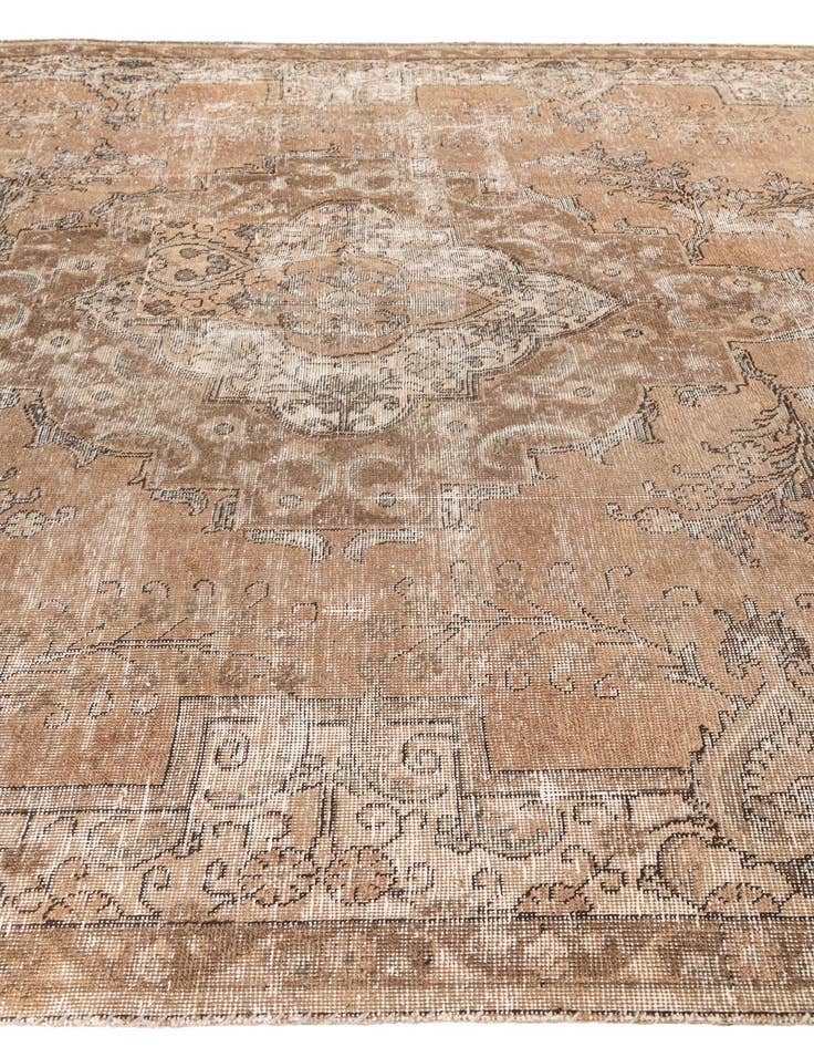 Detail image of  7' 9 x 11' 3  Hand Knotted Ultra Vintage Persian Wool Rug