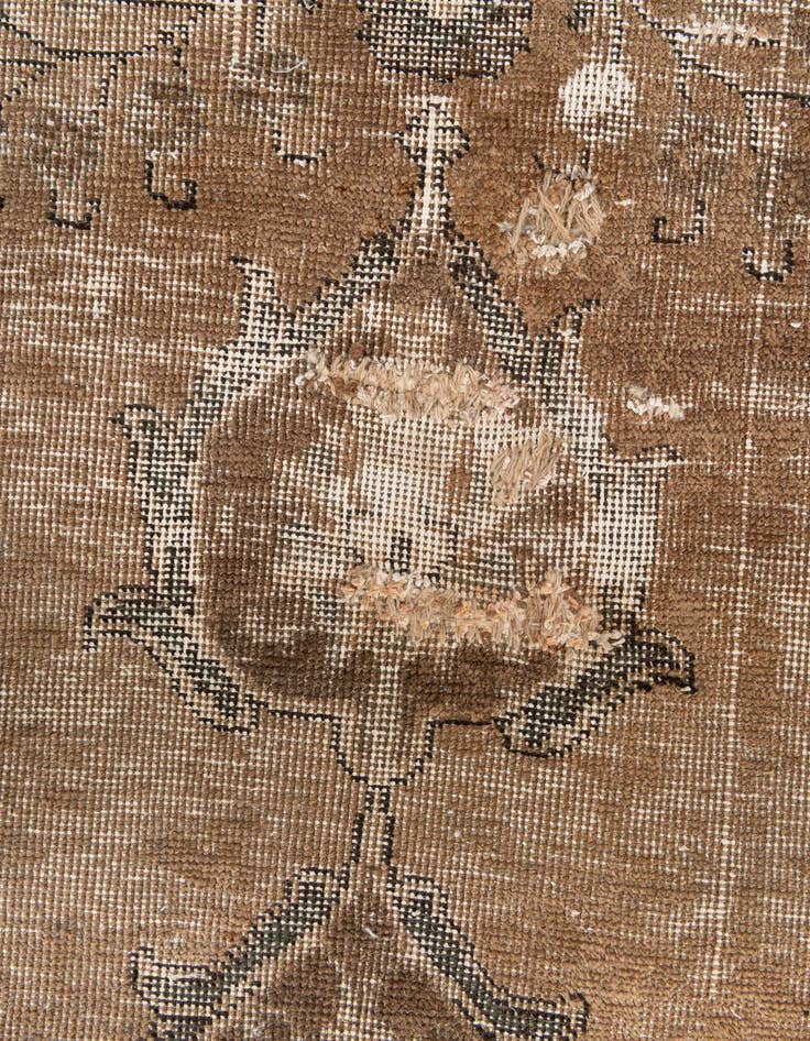 Detail image of  7' 9 x 11' 3  Hand Knotted Ultra Vintage Persian Wool Rug