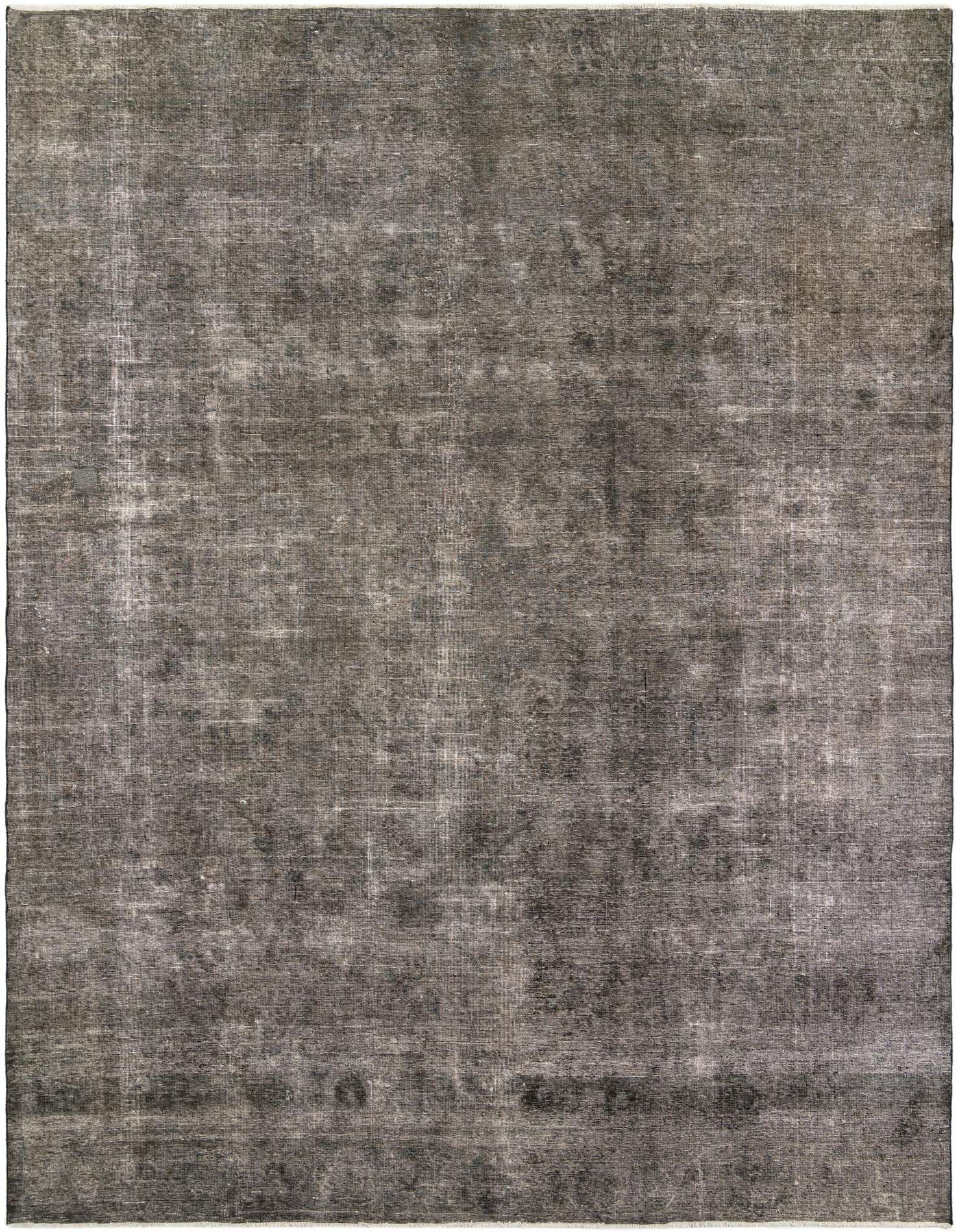 A 10x13 rectangular brown and tan Ultra Vintage wool rug with a subtle distressed Persian medallion pattern.