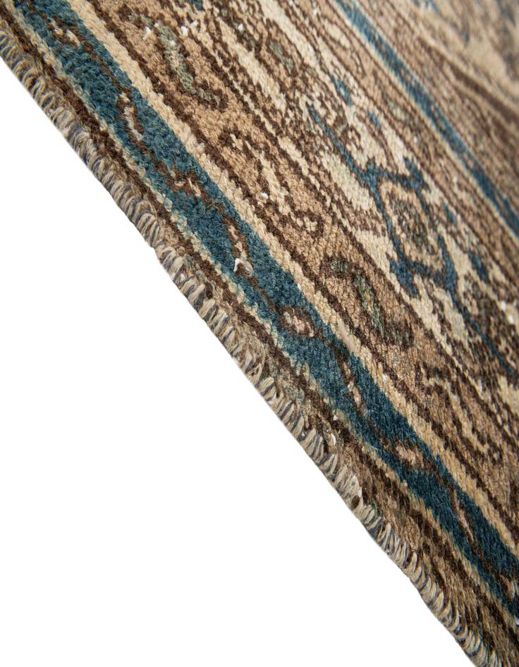 Detail image of  6' 7 x 9' 4  Hand Knotted Ultra Vintage Persian Wool Rug