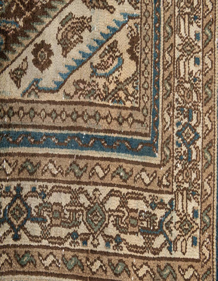 Detail image of  6' 7 x 9' 4  Hand Knotted Ultra Vintage Persian Wool Rug