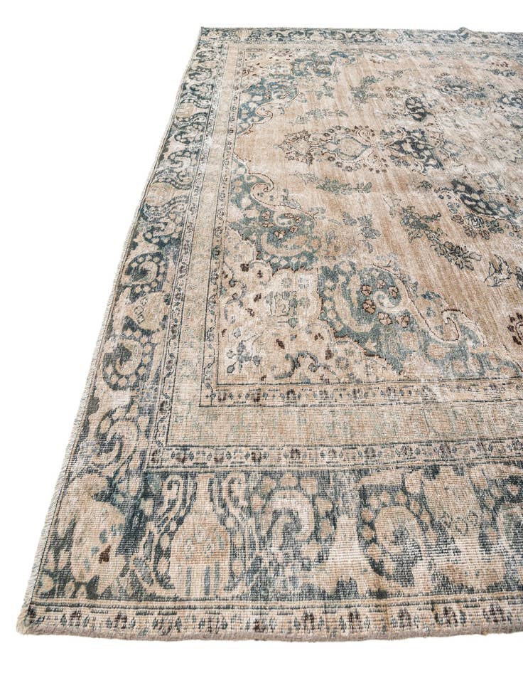 Detail image of  9' x 11' 1  Hand Knotted Ultra Vintage Persian Wool Rug