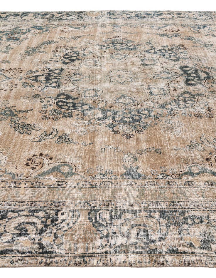 Detail image of  9' x 11' 1  Hand Knotted Ultra Vintage Persian Wool Rug