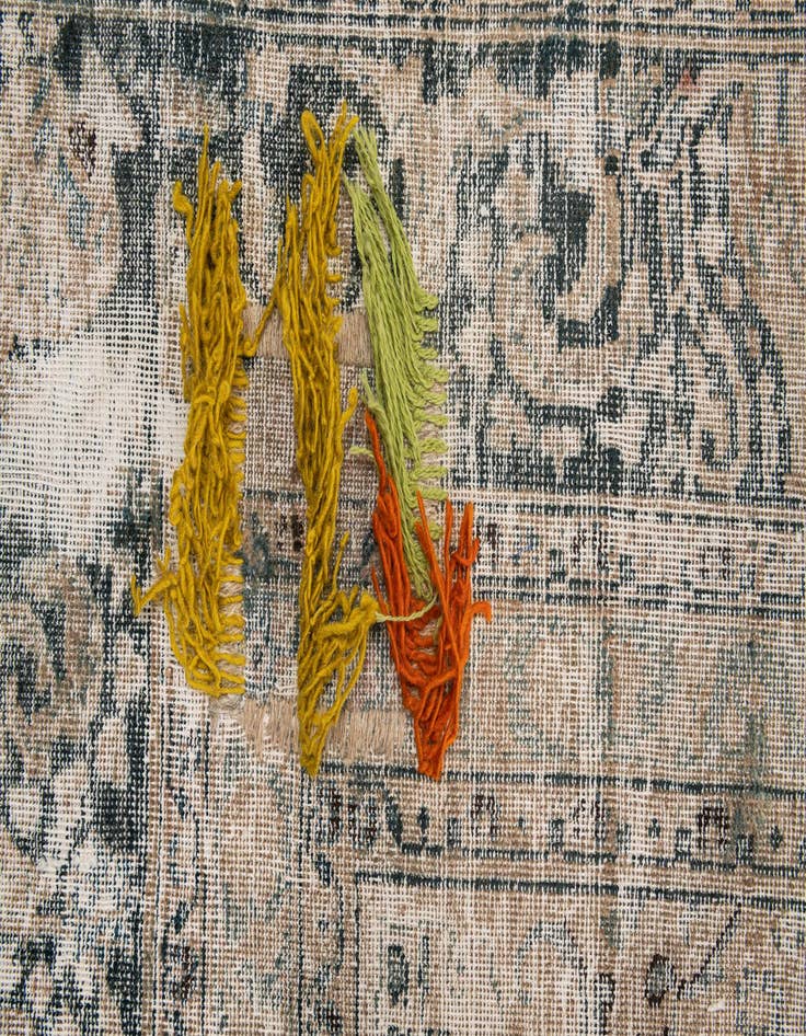 Detail image of  9' x 11' 1  Hand Knotted Ultra Vintage Persian Wool Rug