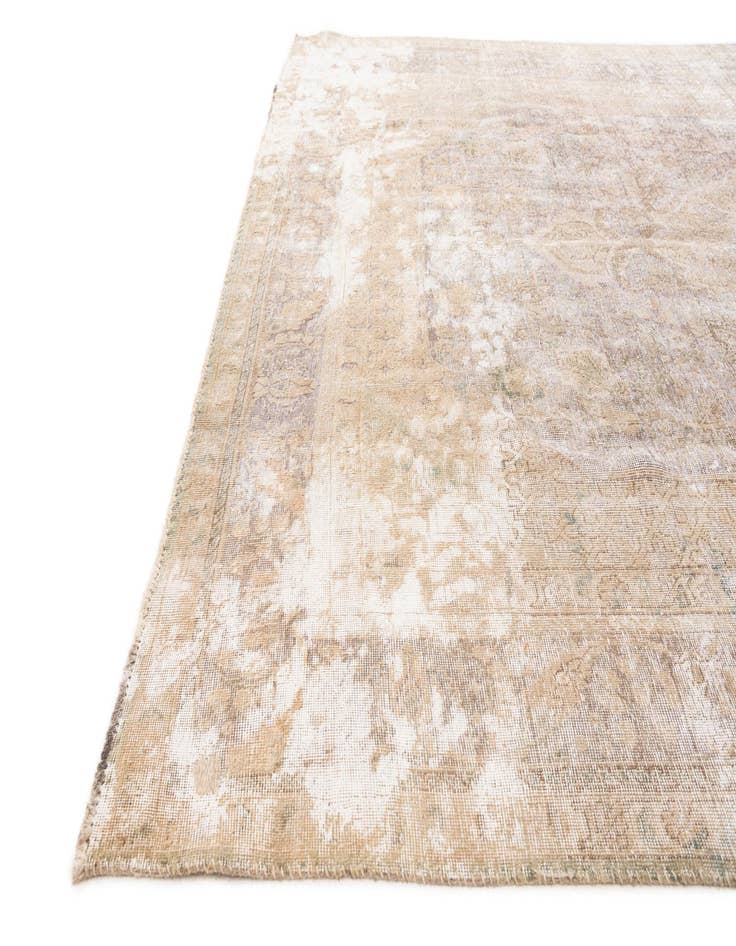 Detail image of  8' x 11'  Hand Knotted Ultra Vintage Persian Wool Rug