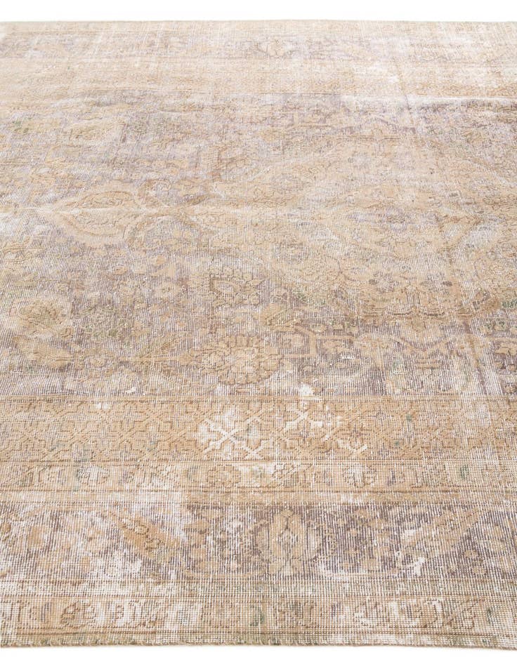 Detail image of  8' x 11'  Hand Knotted Ultra Vintage Persian Wool Rug