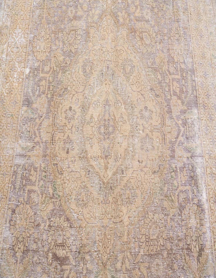 Detail image of  8' x 11'  Hand Knotted Ultra Vintage Persian Wool Rug