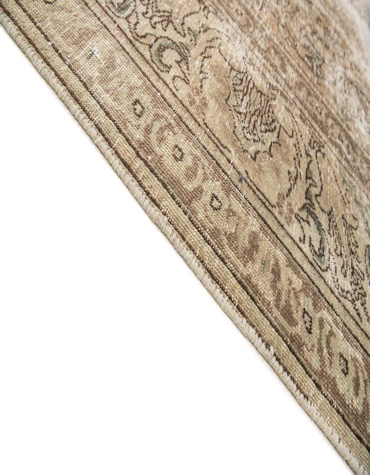 Detail image of  9' 7 x 10' 7  Hand Knotted Ultra Vintage Persian Wool Rug