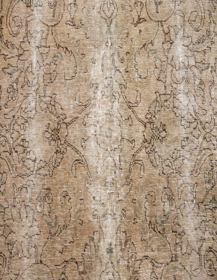 Detail image of  9' 7 x 10' 7  Hand Knotted Ultra Vintage Persian Wool Rug