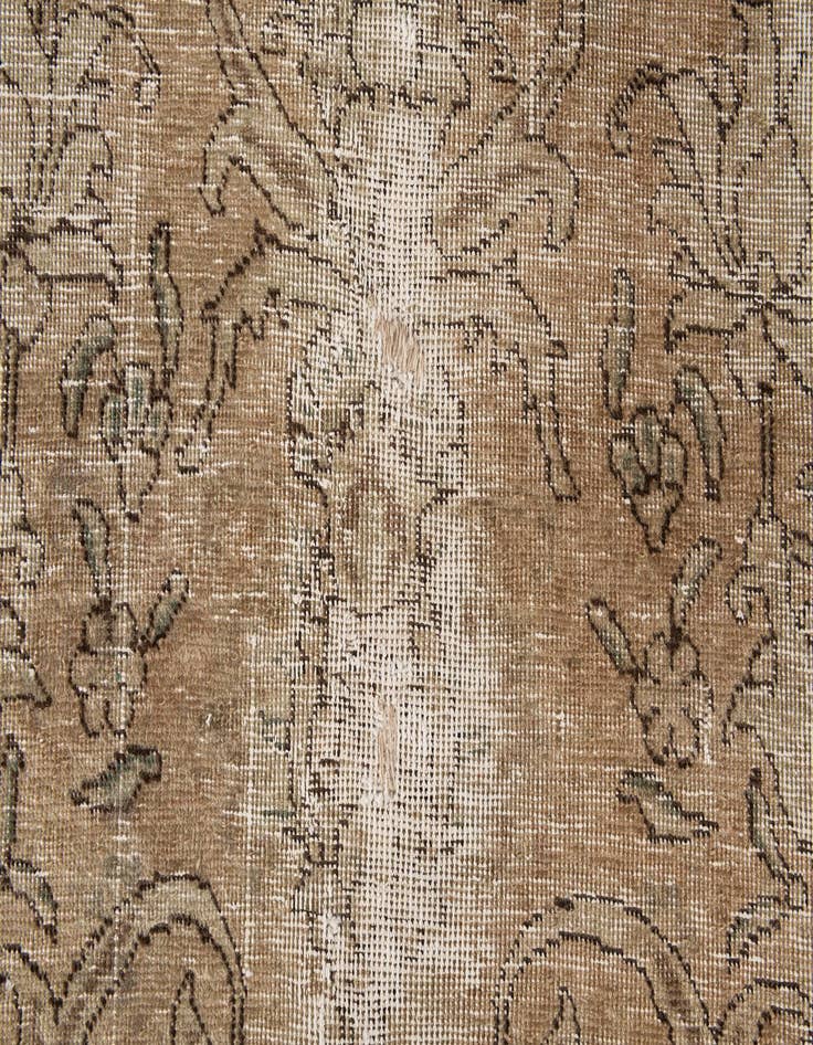 Detail image of  9' 7 x 10' 7  Hand Knotted Ultra Vintage Persian Wool Rug