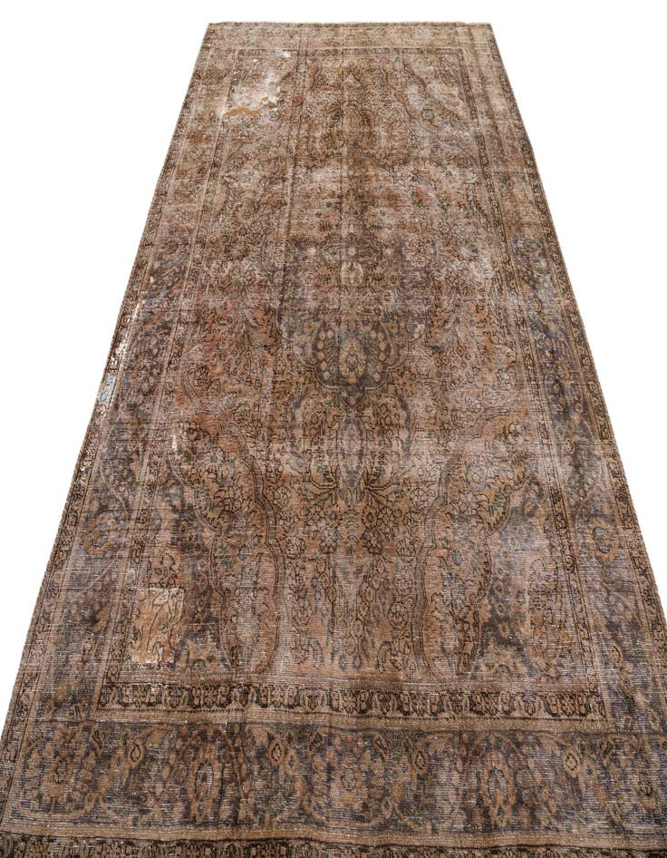 Detail image of  6' 6 x 9' 4  Hand Knotted Ultra Vintage Persian Wool Rug