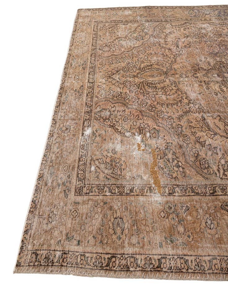 Detail image of  6' 6 x 9' 4  Hand Knotted Ultra Vintage Persian Wool Rug