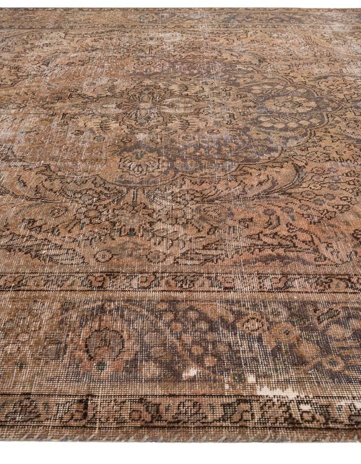 Detail image of  6' 6 x 9' 4  Hand Knotted Ultra Vintage Persian Wool Rug