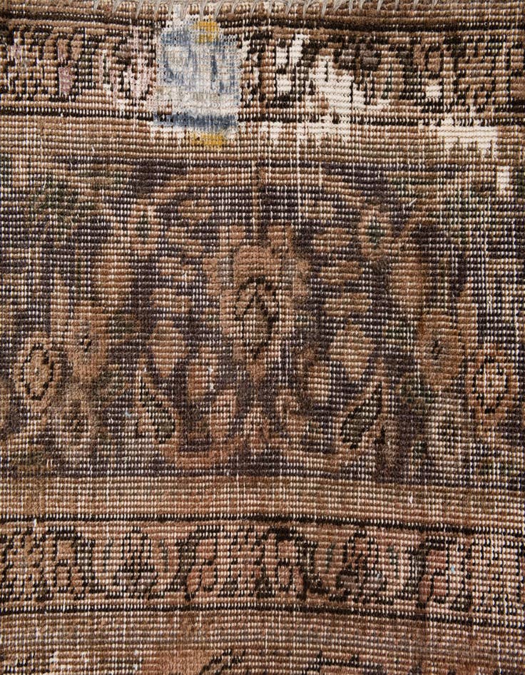 Detail image of  6' 6 x 9' 4  Hand Knotted Ultra Vintage Persian Wool Rug