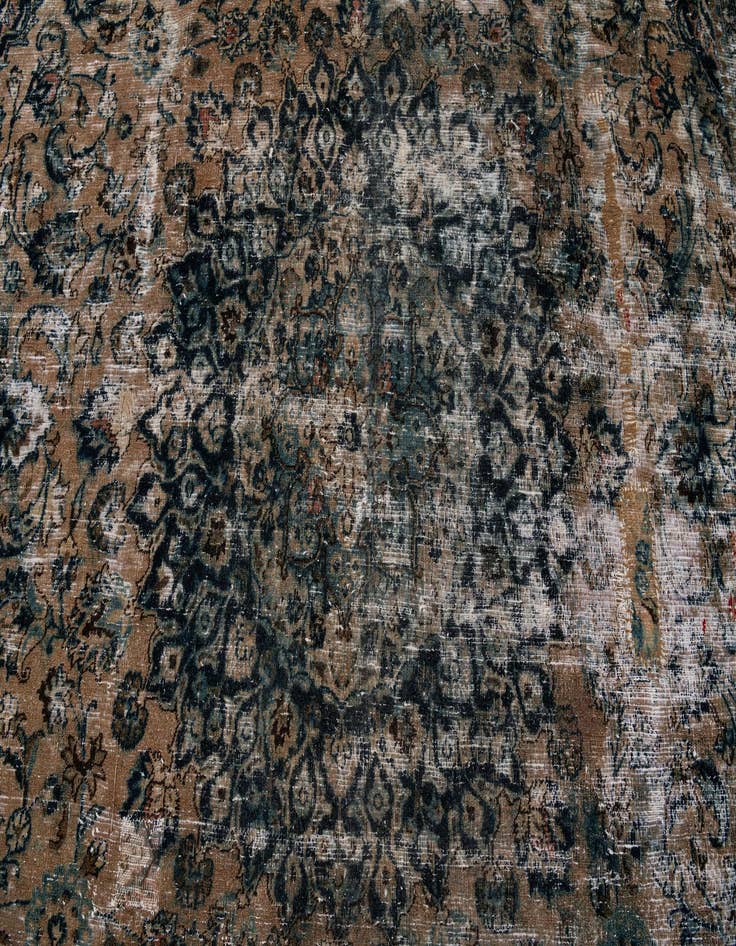 Detail image of  10' x 13'  Hand Knotted Ultra Vintage Persian Wool Rug