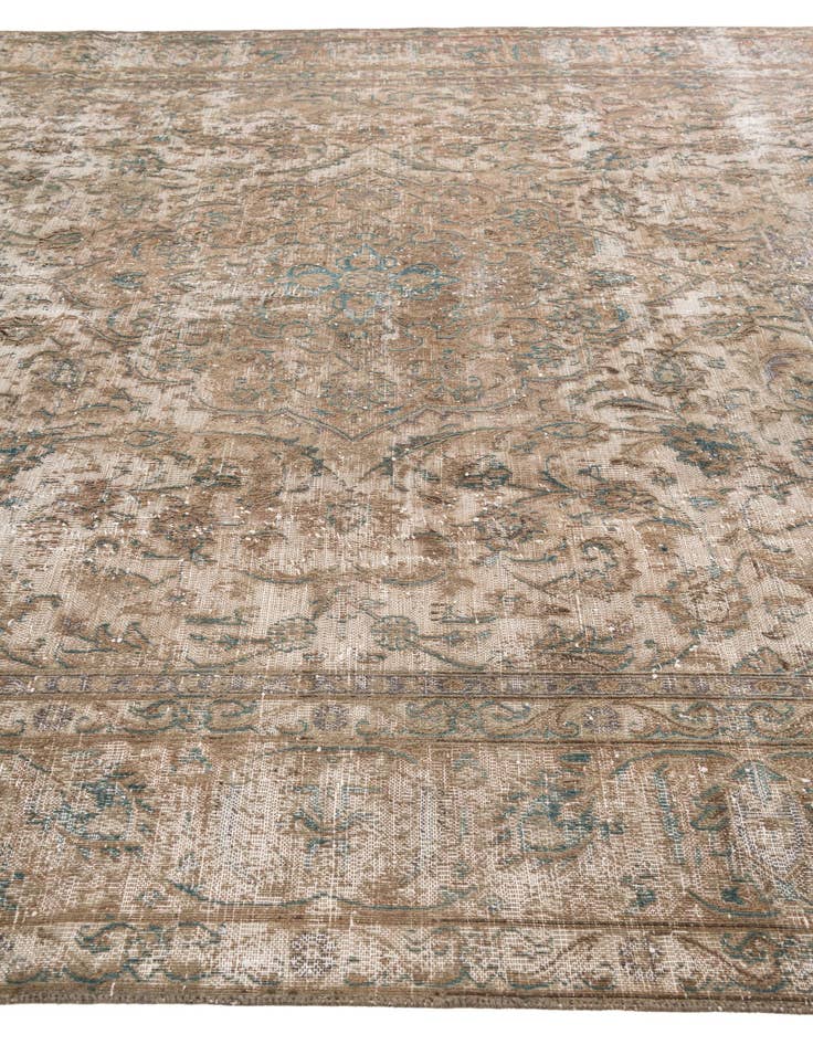 Detail image of  9' 5 x 11' 10  Hand Knotted Ultra Vintage Persian Wool Rug