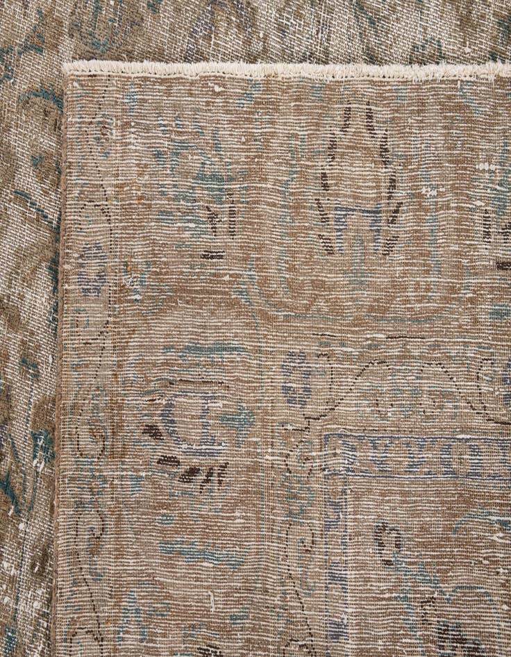 Detail image of  9' 5 x 11' 10  Hand Knotted Ultra Vintage Persian Wool Rug