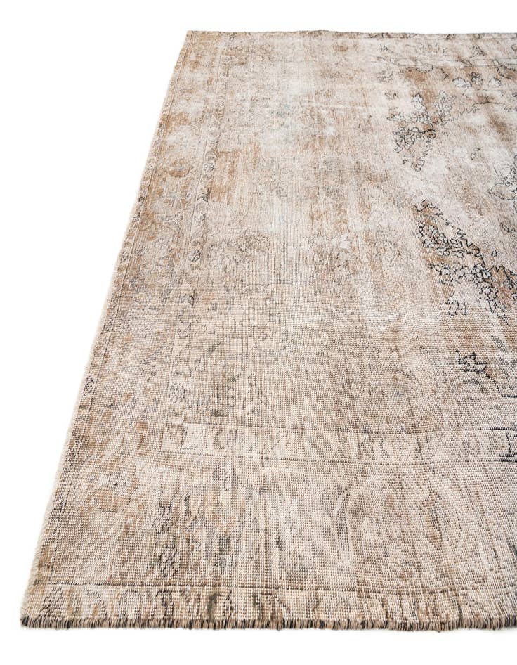 Detail image of  6' 3 x 10' 3  Hand Knotted Ultra Vintage Persian Wool Rug